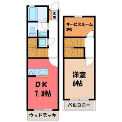 江曽島駅 徒歩18分 1-2階の物件間取画像